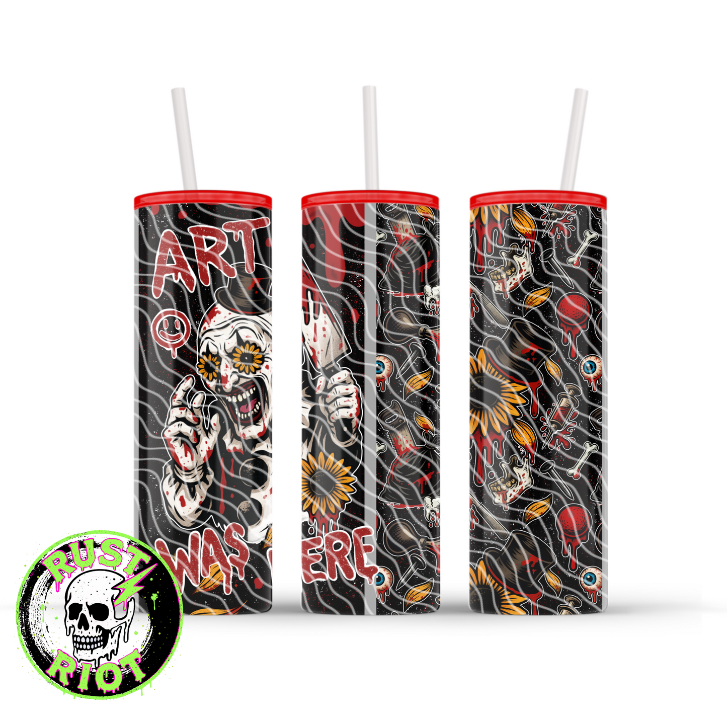 Truly Terrifying Everything Bundle | Killer Clown Horror PNG Set | Tee Graphic, Seamless Files, Tumbler Wraps