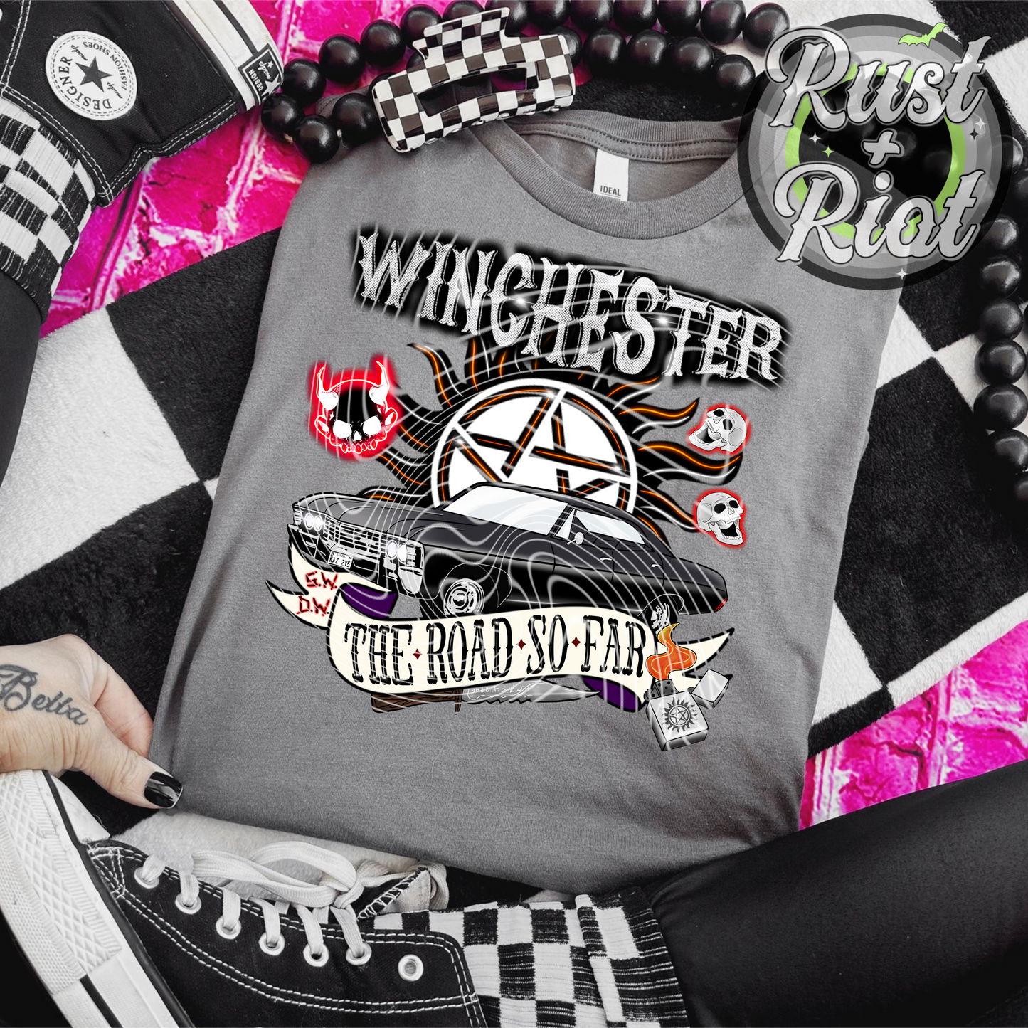 SPN Carry On Main PNG, Digital Graphic Image for Sublimation, DTF, UVDTF, and DTG Printing