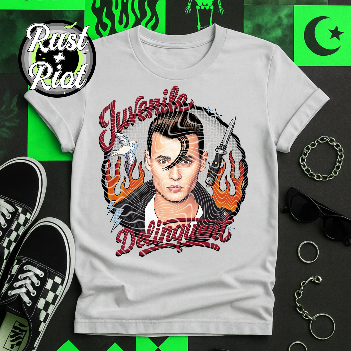 Juvenile Delinquent Everything Bundle, 1990s Cult Classic Digital Graphics for Fabric, DTF, DTG, UVDTF, and Sublimation Printing