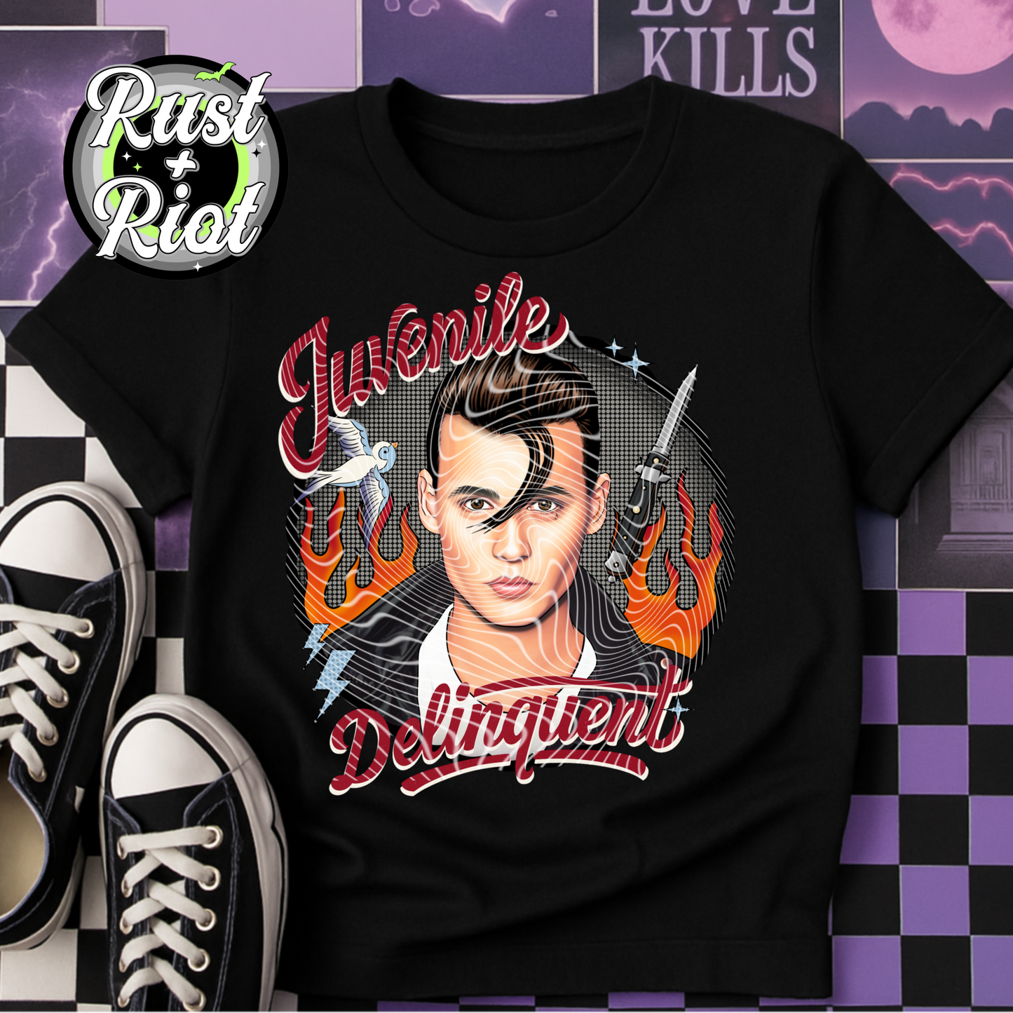 Juvenile Delinquent Everything Bundle, 1990s Cult Classic Digital Graphics for Fabric, DTF, DTG, UVDTF, and Sublimation Printing