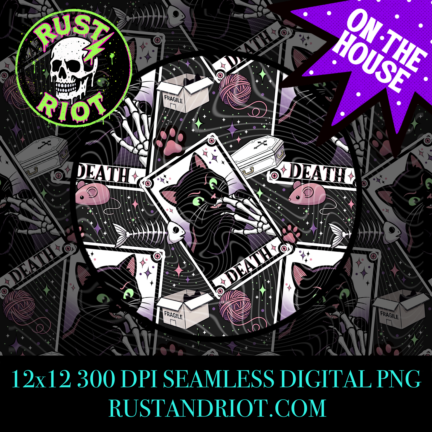 Death Kitty | Freebie | PNG Digital Download