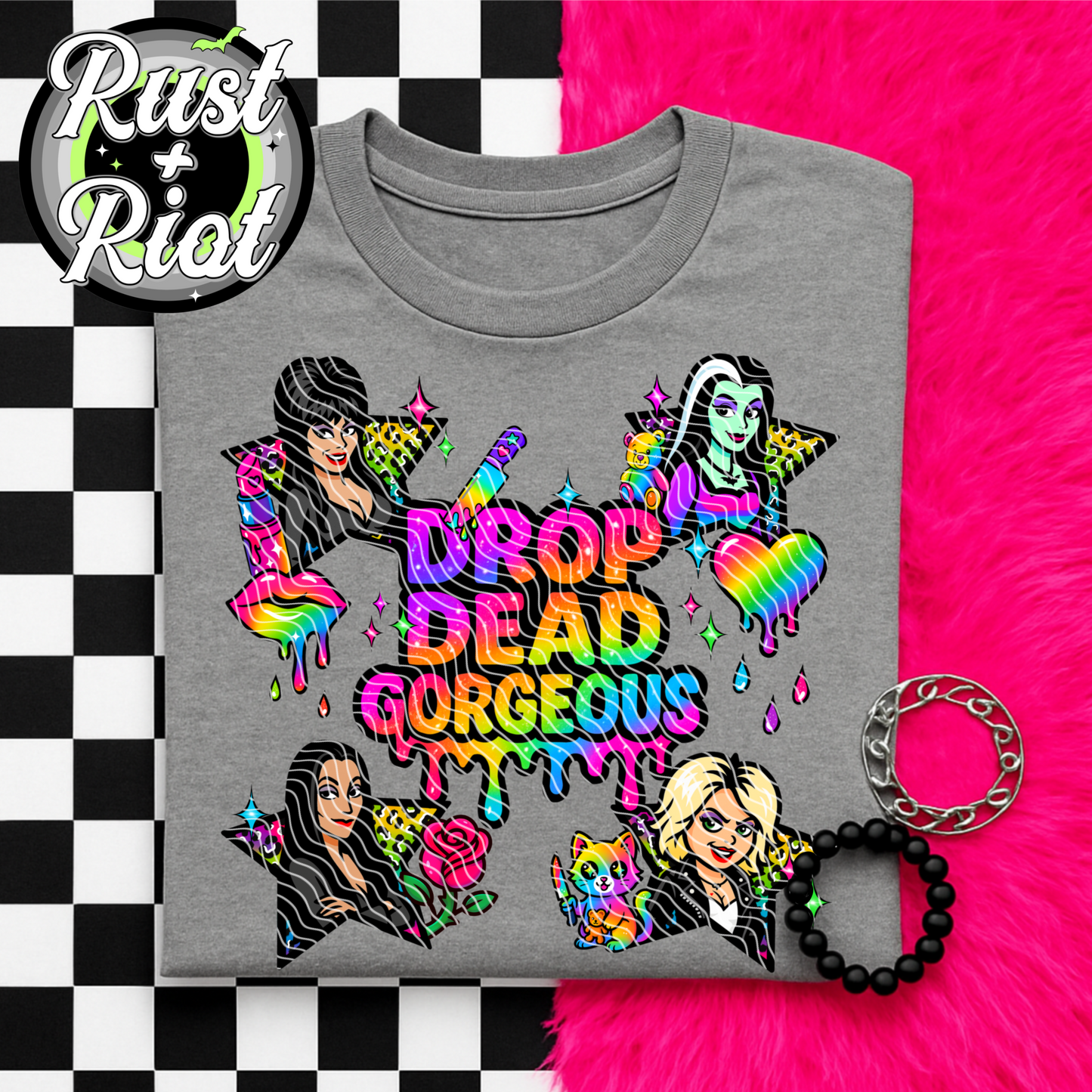 Hell in Highlighter Mega Bundle - Slay All Day and Drop Dead Gorgeous - Rainbow Horror PNG Set
