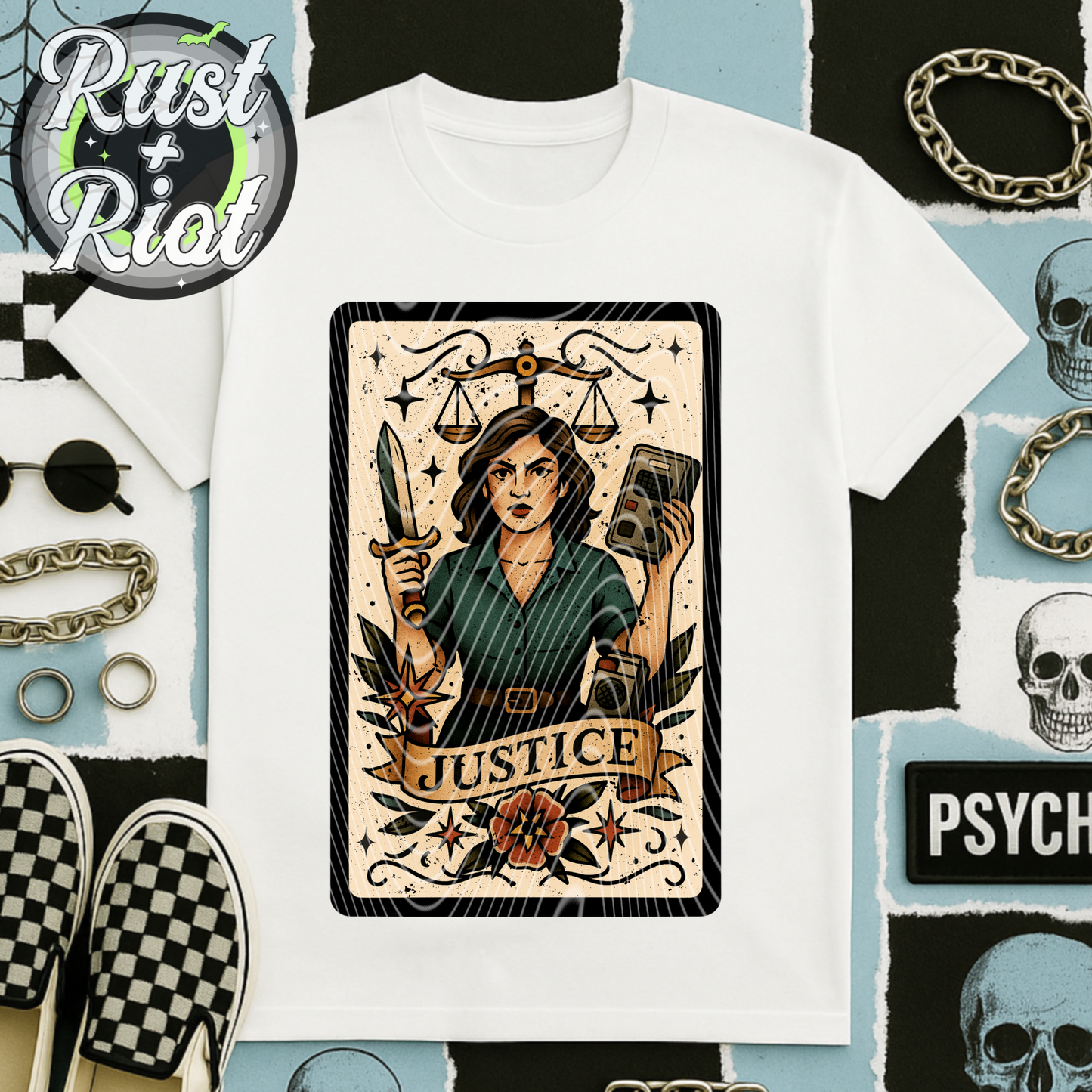 Horror Tarot Card Pack – Neo-Trad Horror Flash 6 PNG Bundle