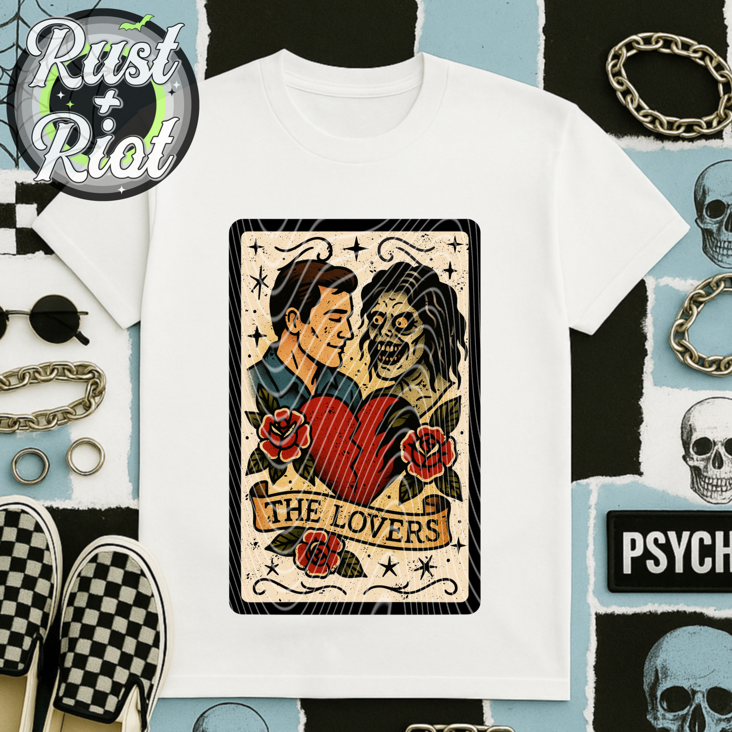 Horror Tarot Card Pack – Neo-Trad Horror Flash 6 PNG Bundle