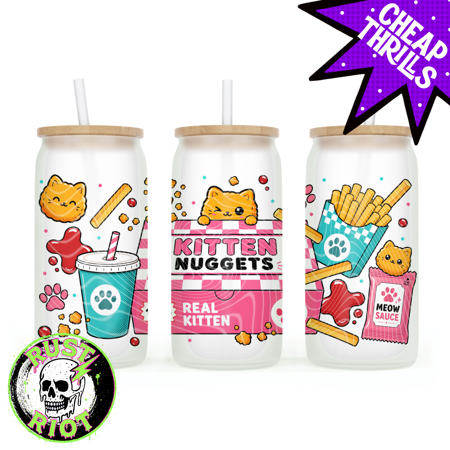Kitten Nuggets - Closed Box | Kawaii Pop Art Collection | PNG Digital Download