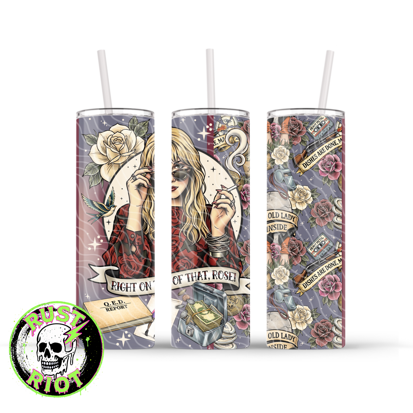 Petty Cash | Dark Comedy Cult Classic | 20oz Skinny Tumbler Wrap PNG Digital Download