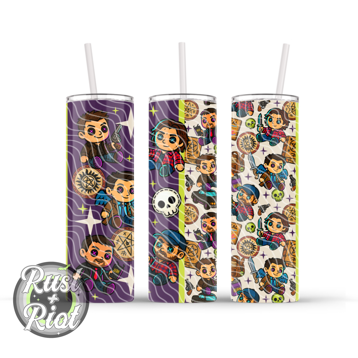 Demon-Slayin’ Plush Ghost Hunting Crew Tumbler Wrap
