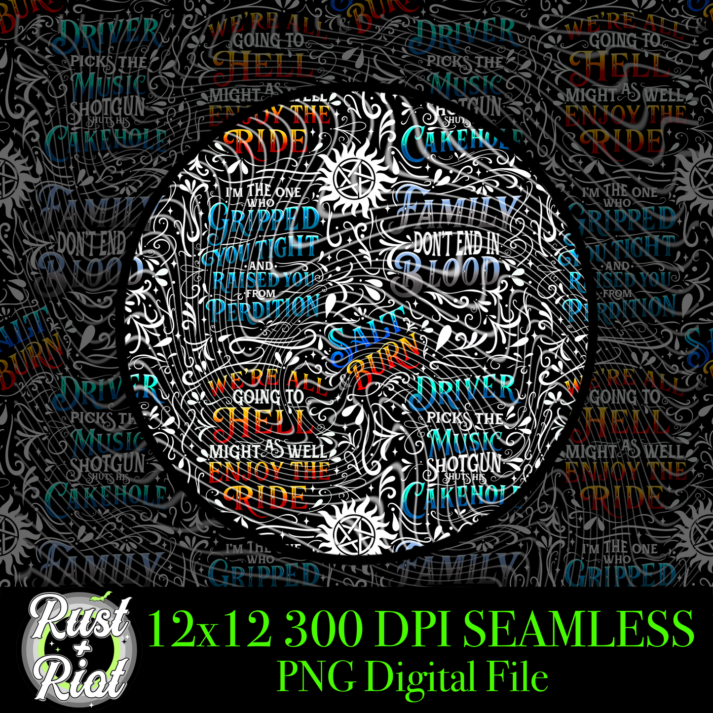 SPN QUOTE Bundle, Digital images for Fabric, DTF, DTG, UVDTF, and Sublimation Printing