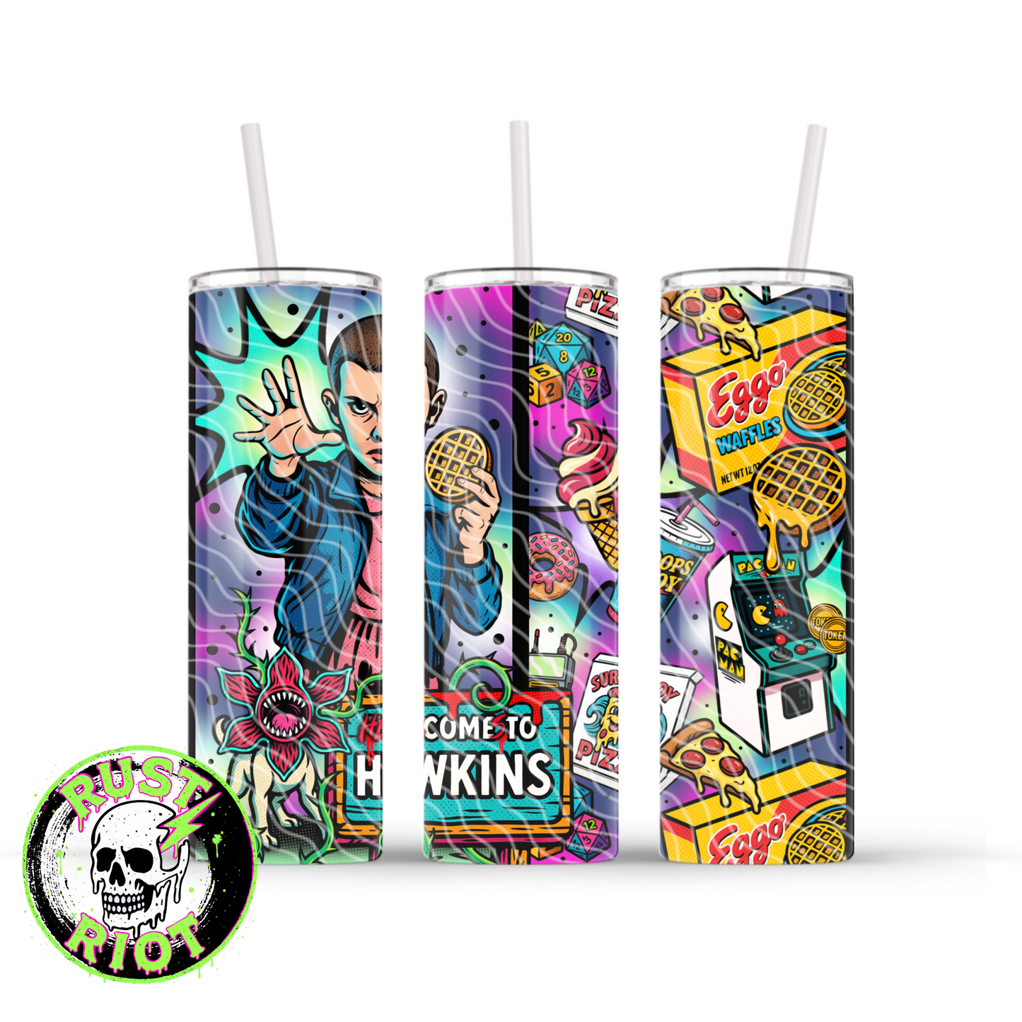 Strange Vibes Only | Retro Horror Design | 20oz Skinny Tumbler Wrap Digital Download PNG
