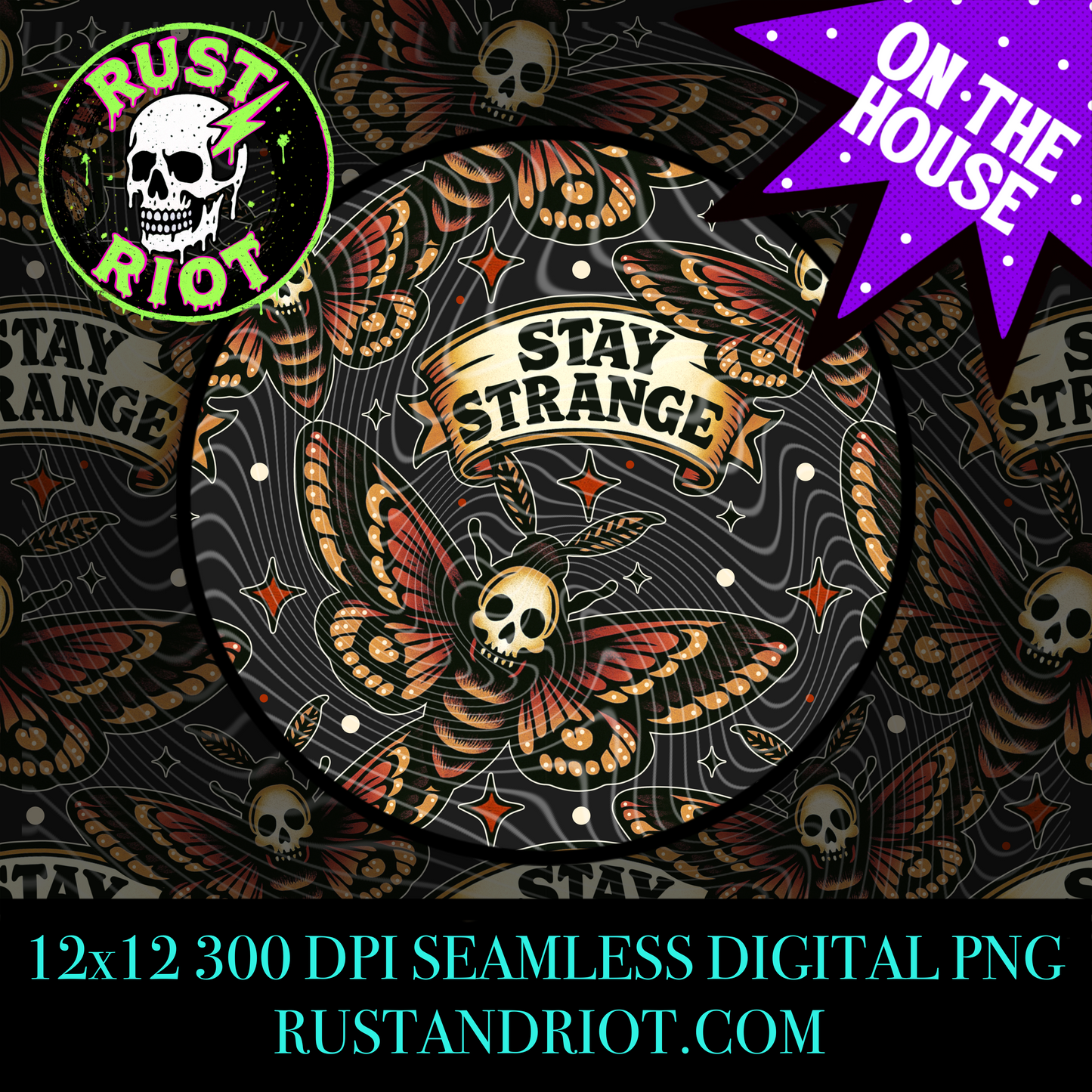 Stay Strange | Freebie | PNG Digital Download