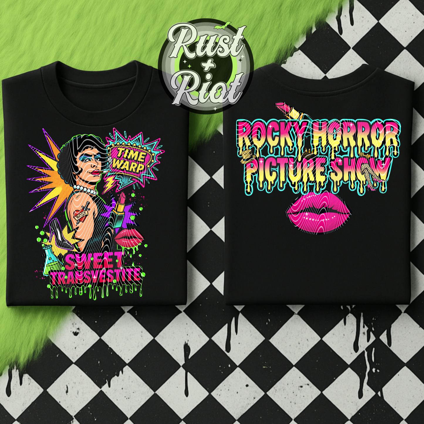 Frankly Fabulous Tee Graphic – Retro Glam Cult Classic PNG