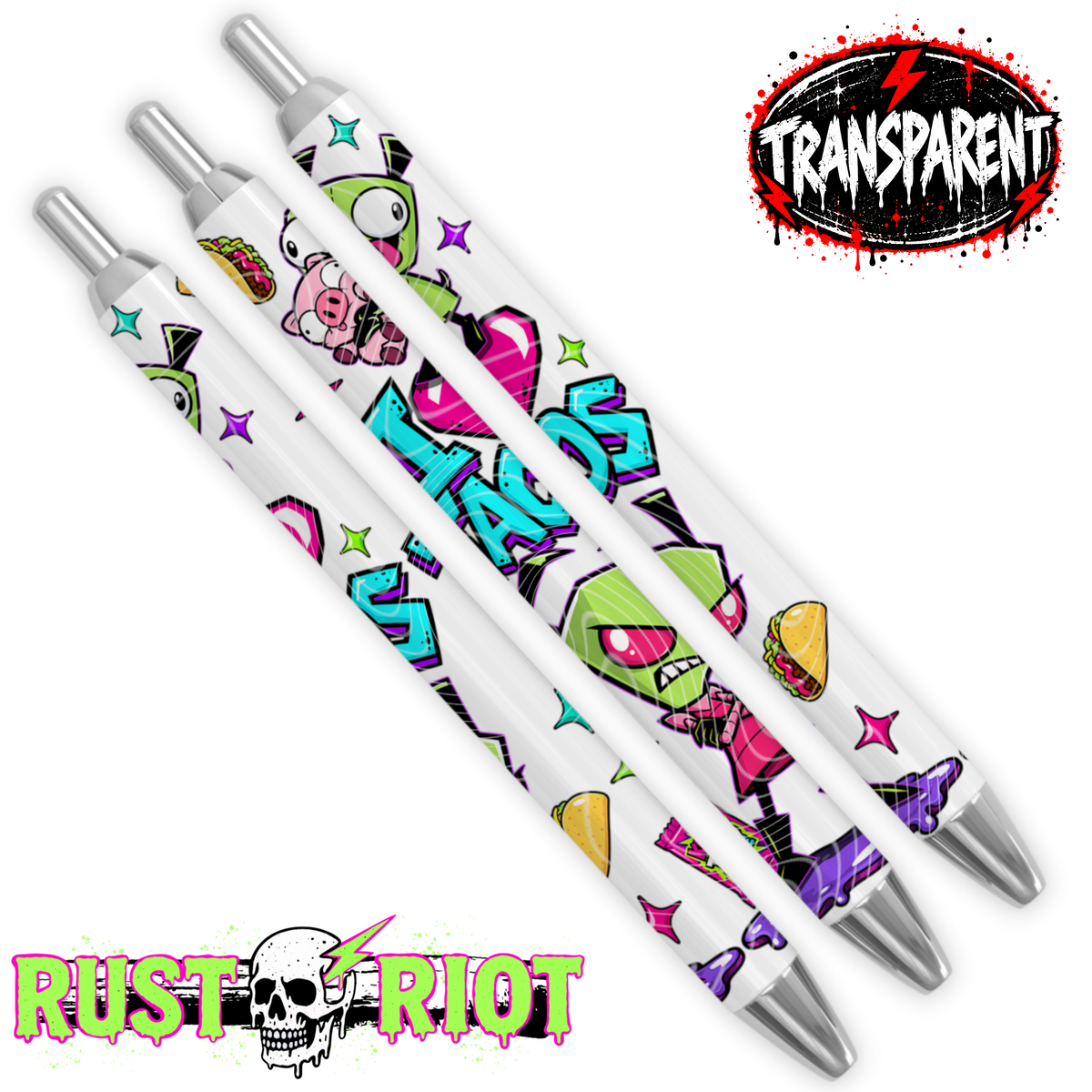 Earth Problems - I ❤️ Tacos Everything Bundle | Neon Alien Sci-Fi Graphic Set | PNG Digital Download (Copy)