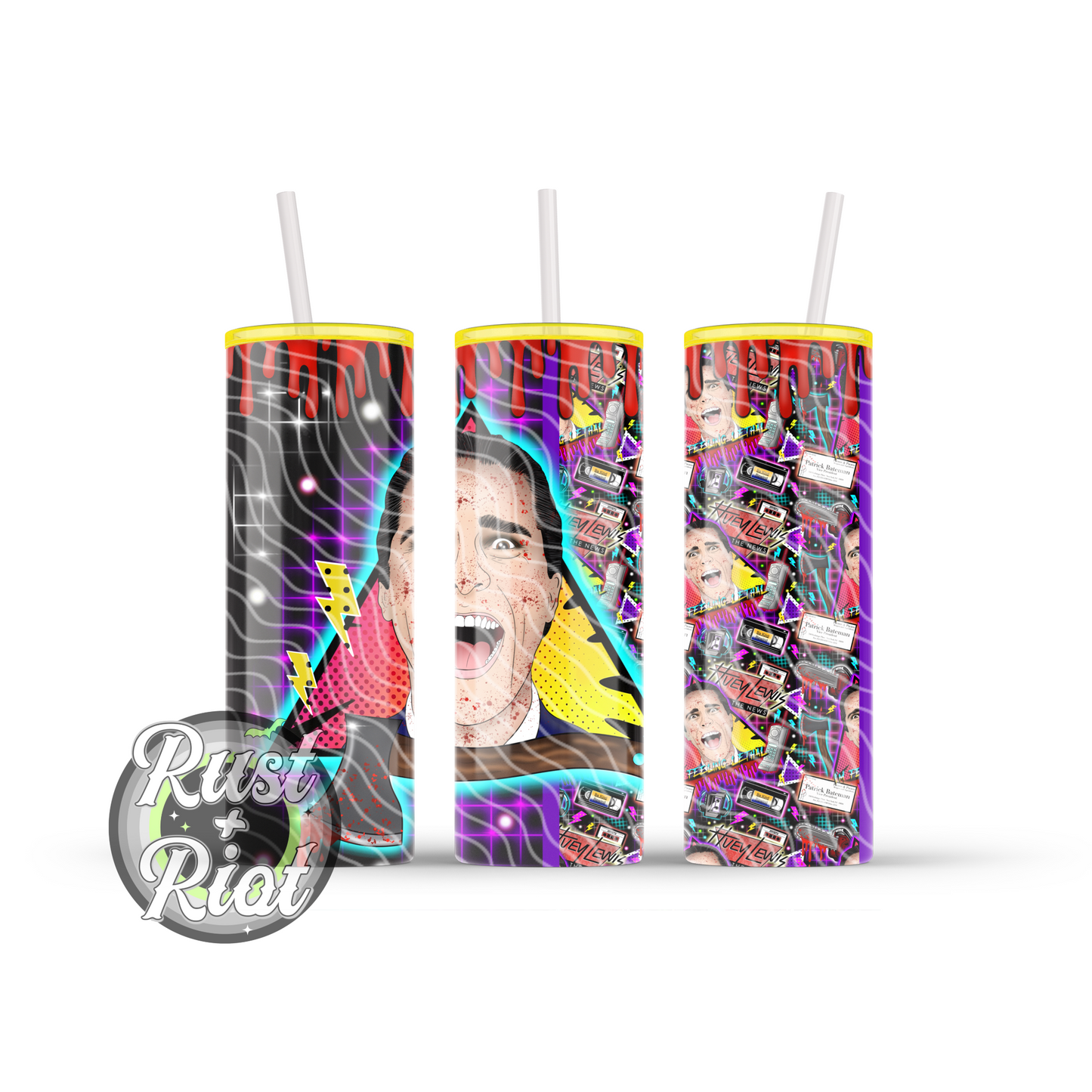 Feeling Lethal | Dark Cult Horror Tumbler Wrap | PNG Digital Download