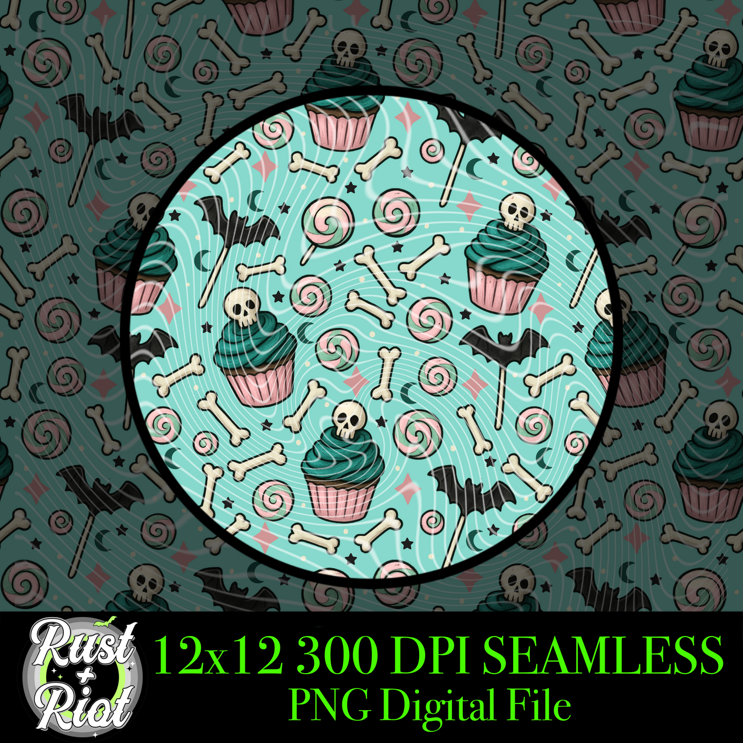 Spooky Treats Mini Bundle Digital Graphic Images for Fabric, DTF, DTG, UVDTF, and Sublimation Printing
