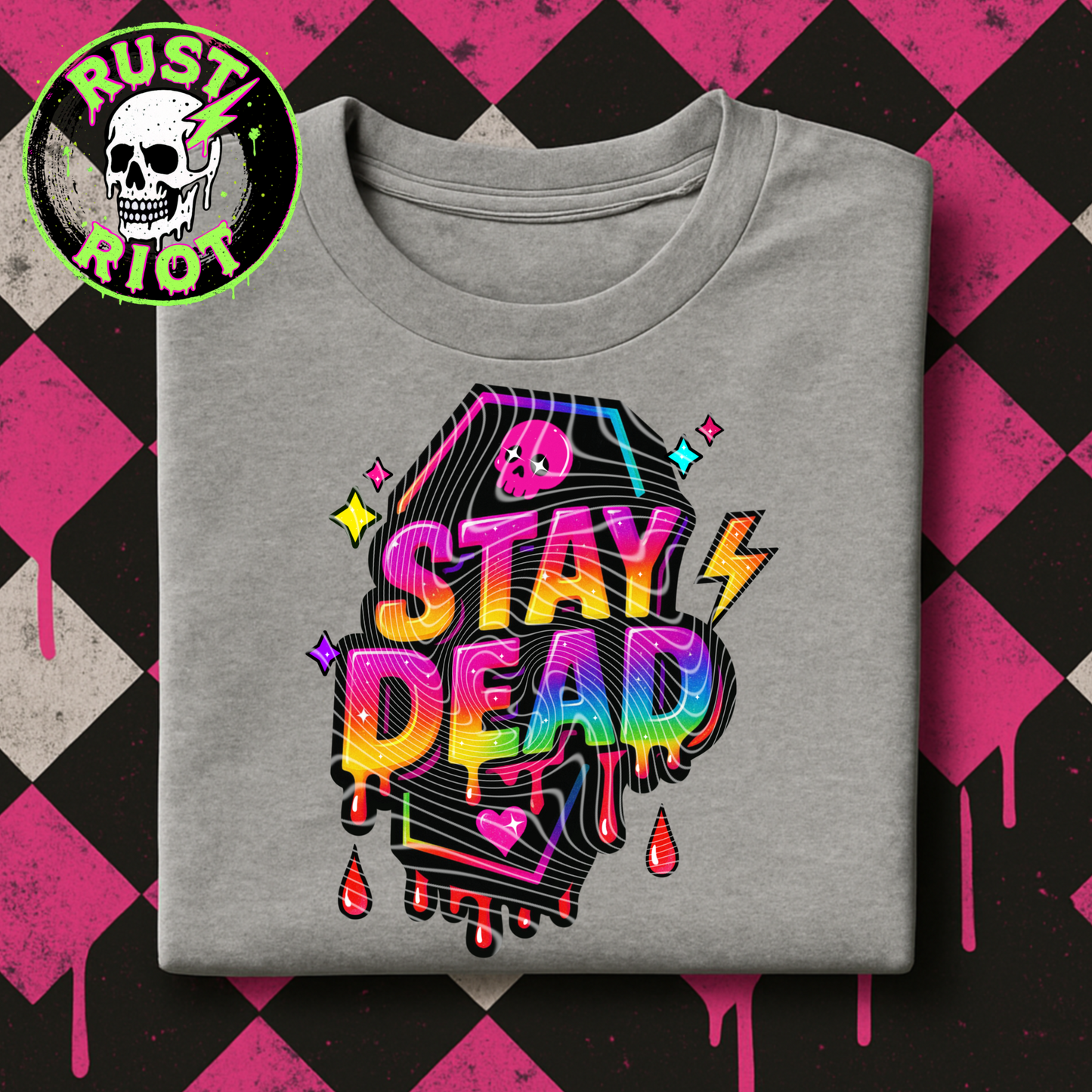 Rotten Rainbow Mini Bundle | Creepy Cute Neon Horror Text PNGs