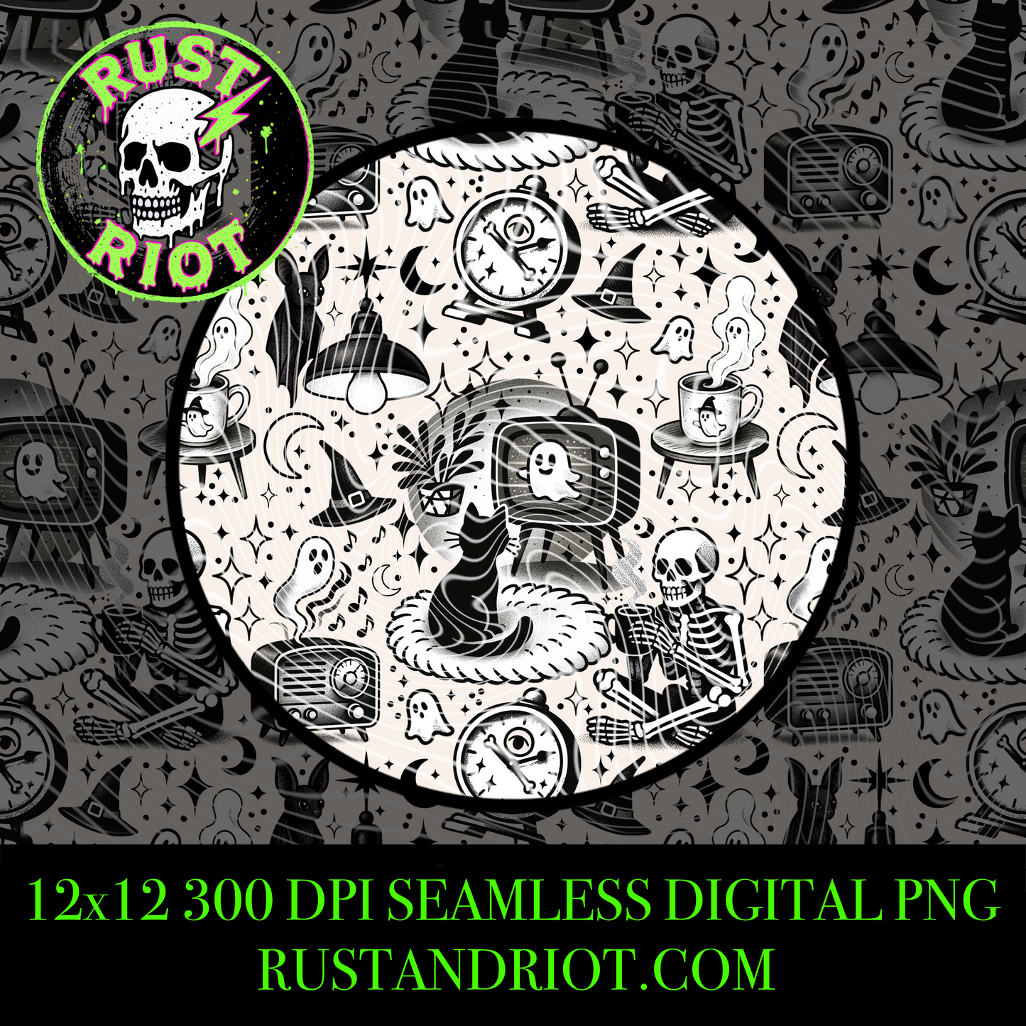 Atomic Spooky Home | Mini Bundle (4 Tee Graphics + 1 Seamless)