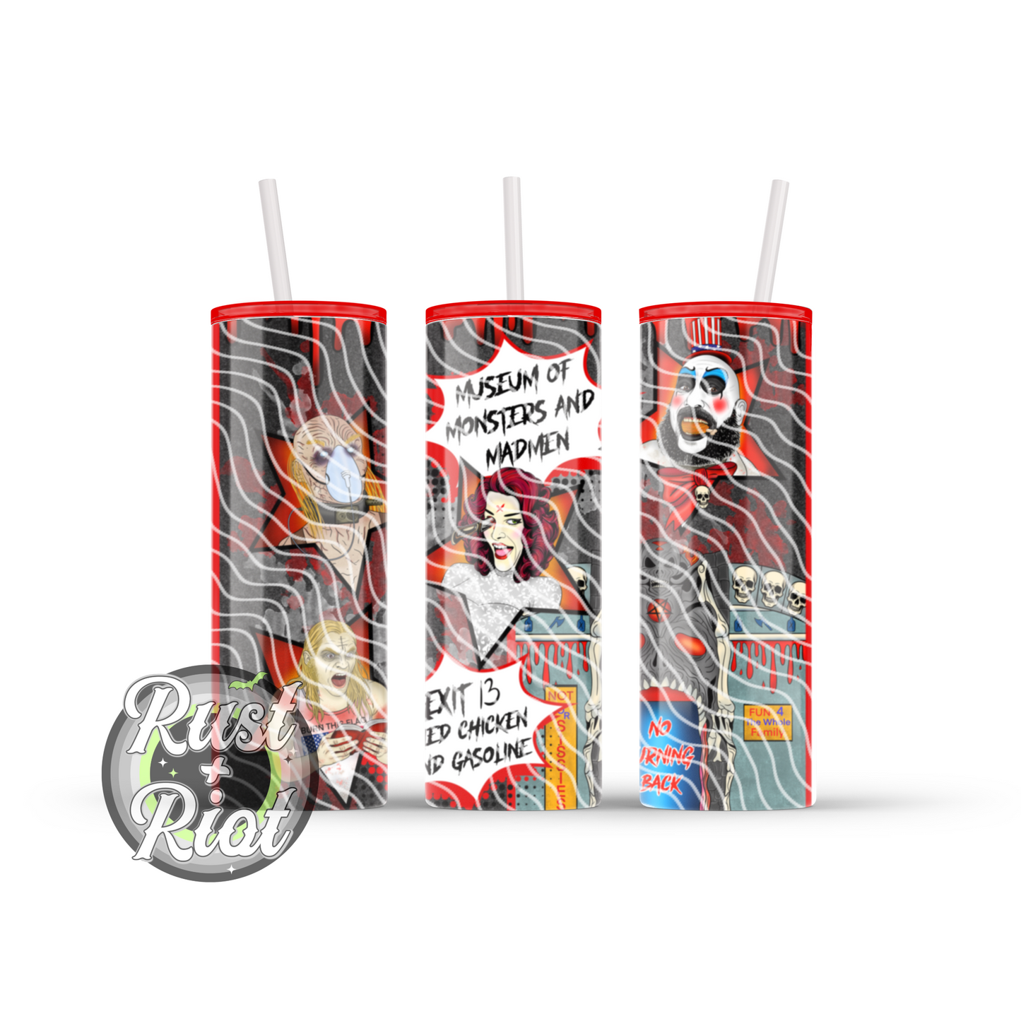 Midnight Spookshow Everything Bundle, Main PNGs, Seamless, Color Coordinates, 16oz Glass Can, 20oz Skinny Tumbler, 2000s Cult Classic Digital images for Fabric, Sublimation, DTF, DTG, UVDTF, and Sublimation Printing