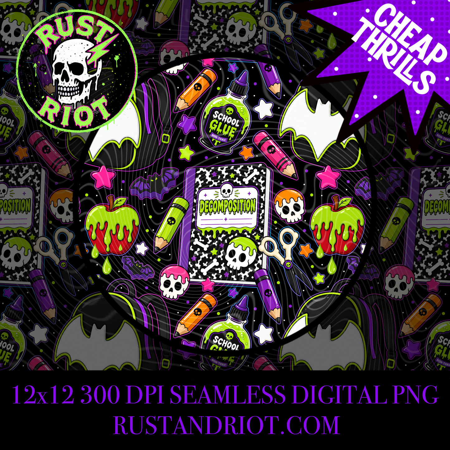 Back to Ghoul - Bat Edition | Spooky School Collection  | PNG Digital Download