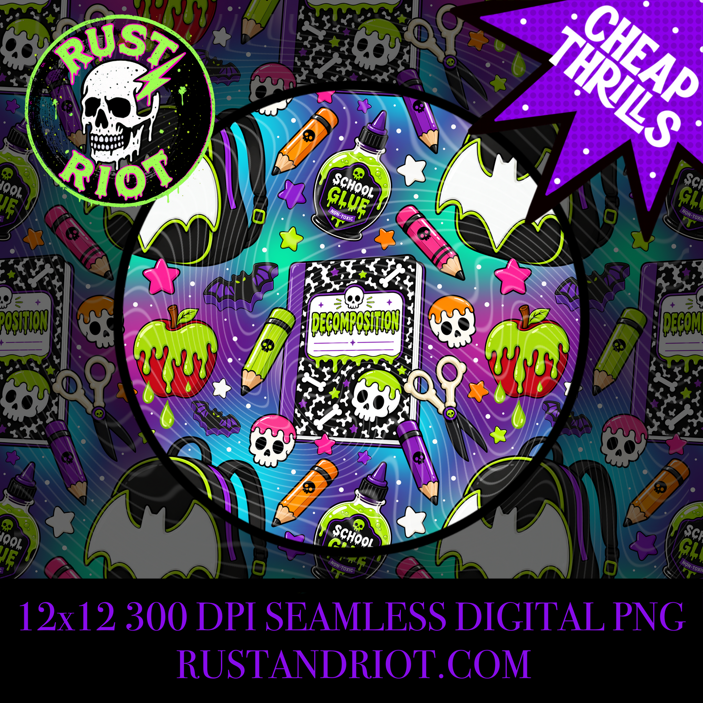 Back to Ghoul - Bat Edition | Spooky School Collection  | PNG Digital Download