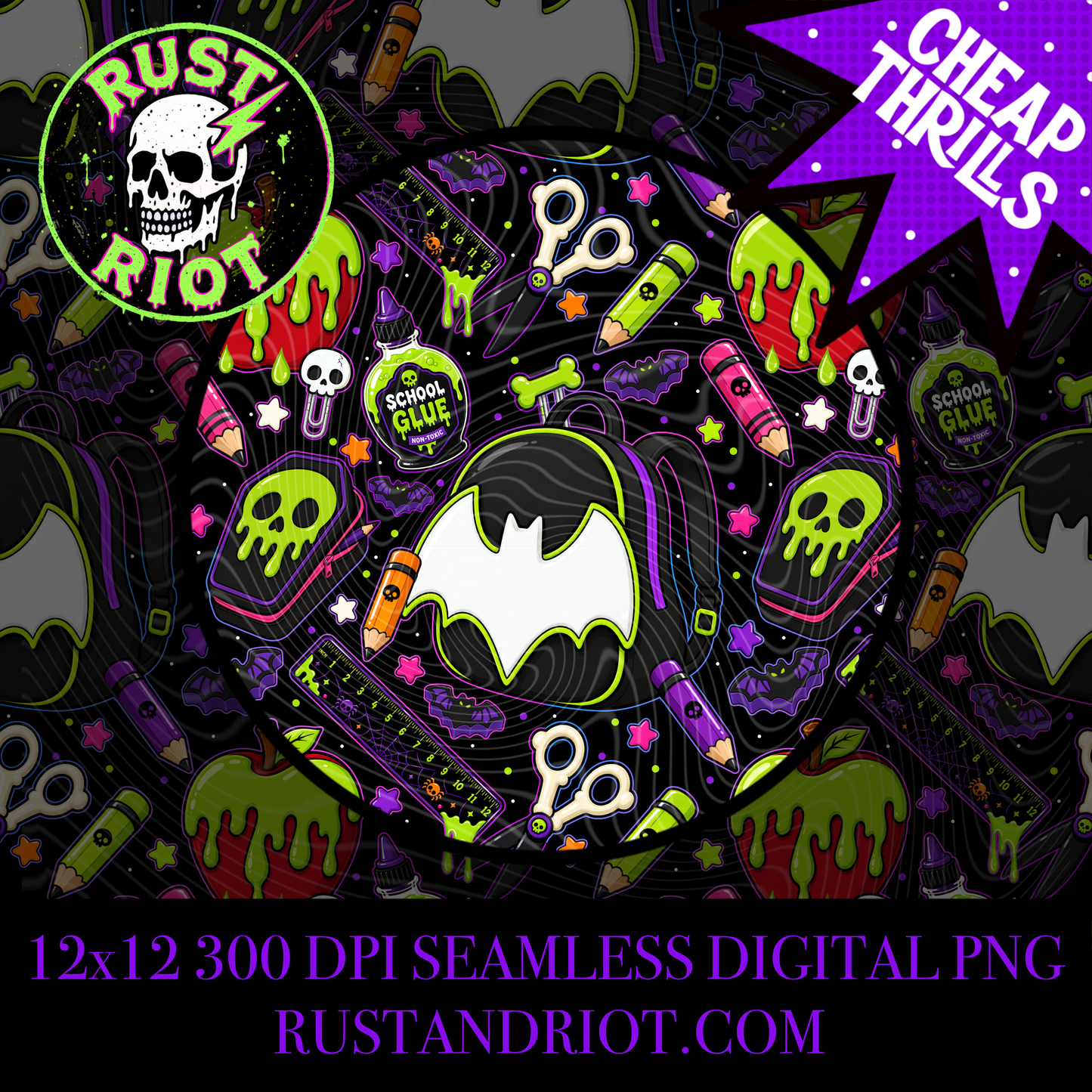 Back to Ghoul - Bat Edition | Spooky School Collection  | PNG Digital Download