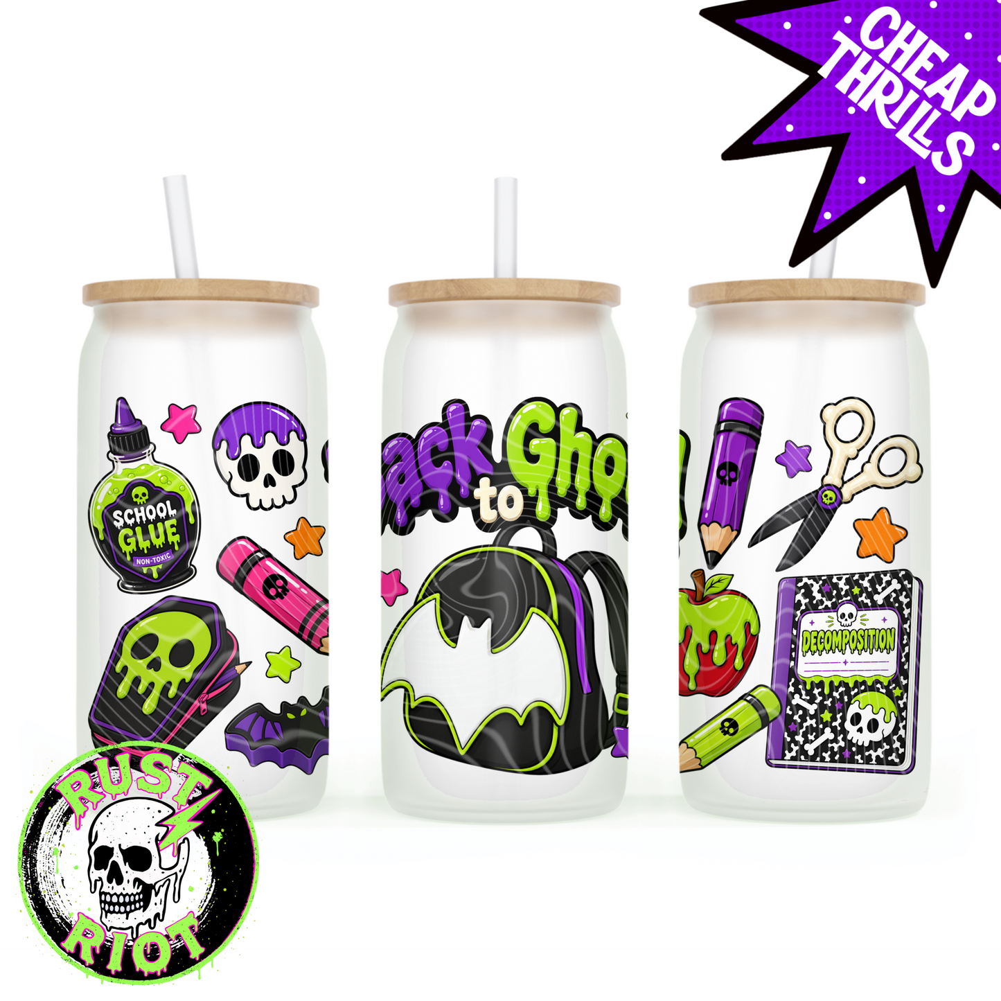 Back to Ghoul - Bat Edition | Spooky School Collection  | PNG Digital Download
