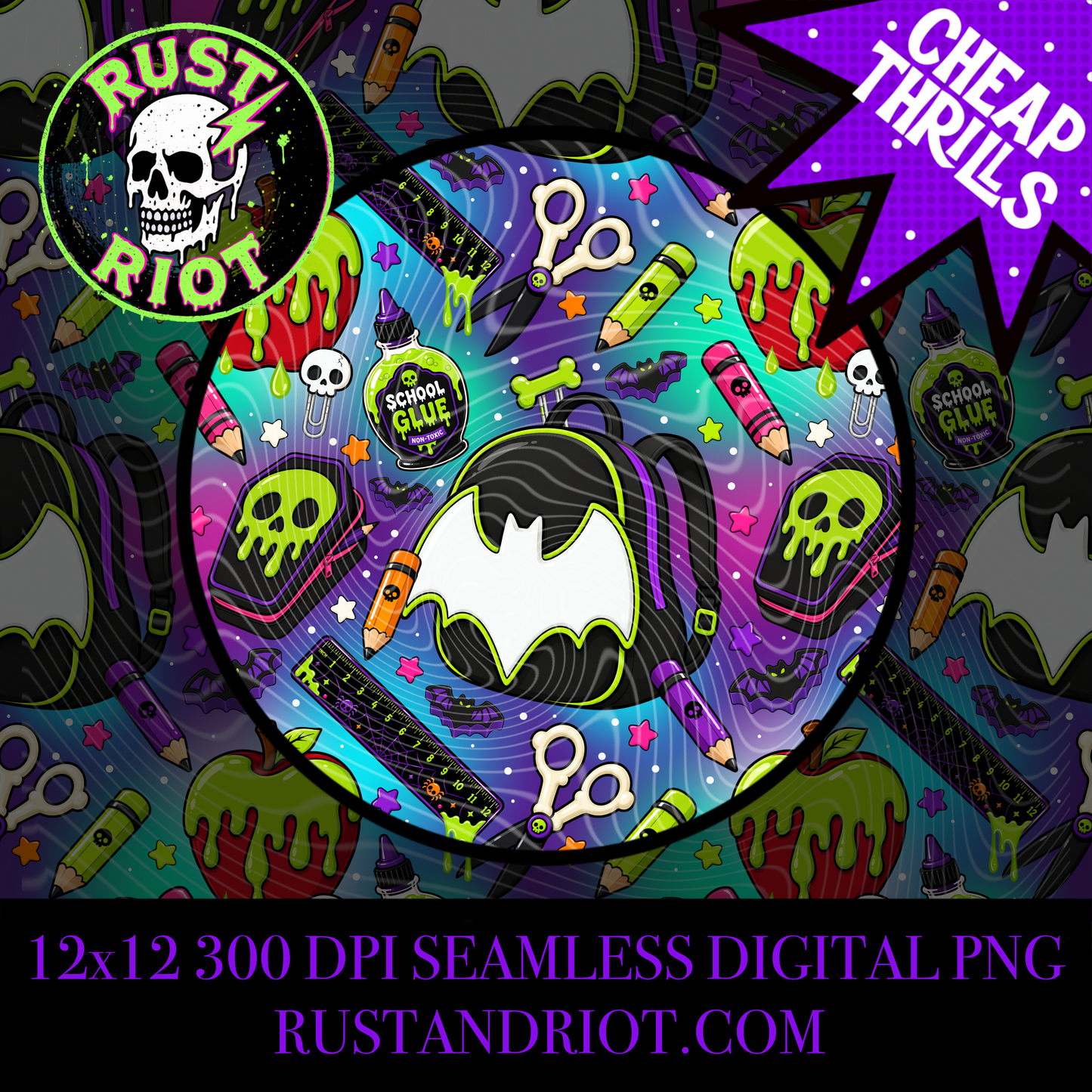 Back to Ghoul - Bat Edition | Spooky School Collection  | PNG Digital Download