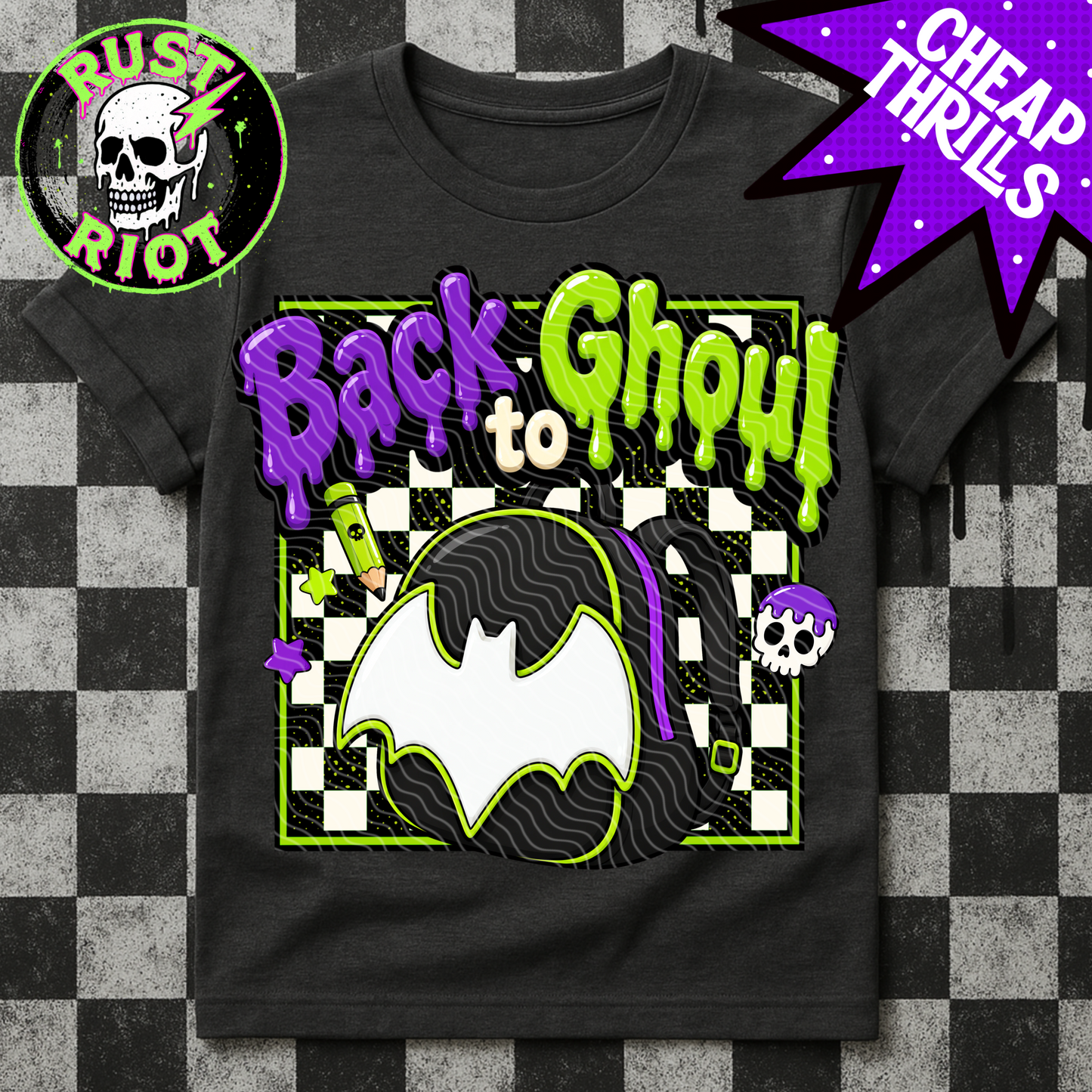 Back to Ghoul - Bat Edition | Spooky School Collection  | PNG Digital Download