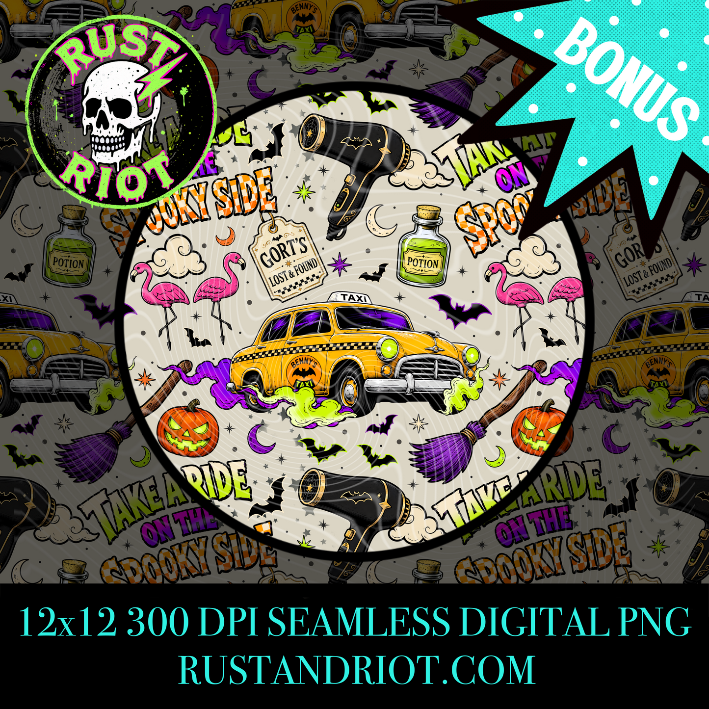 Midnight Fare Everything Bundle | Halloween Pop Art Collection | PNG Digital Download