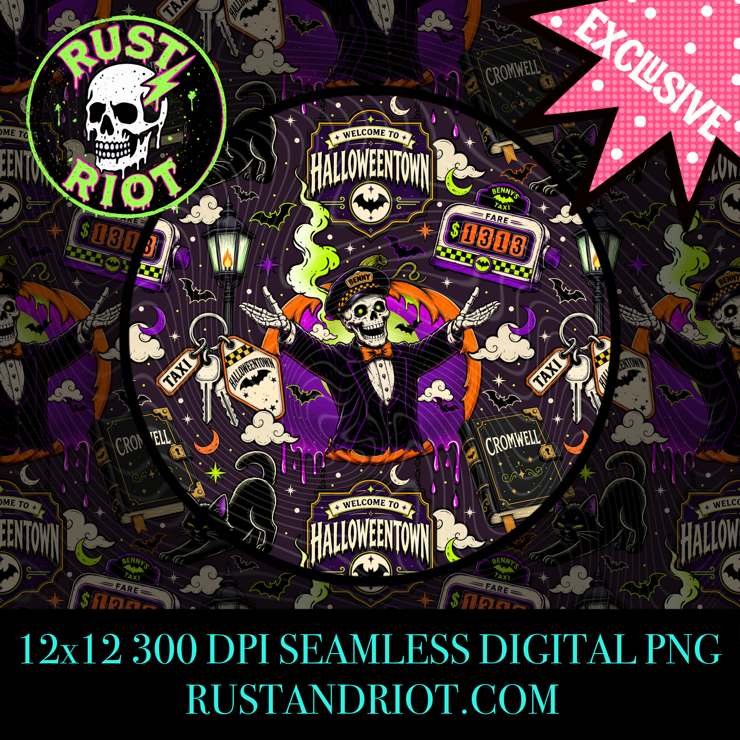 Midnight Fare Everything Bundle | Halloween Pop Art Collection | PNG Digital Download