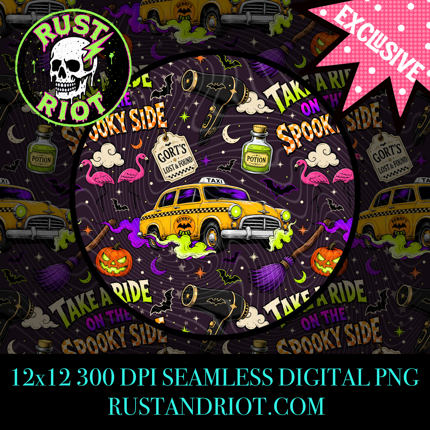 Midnight Fare Everything Bundle | Halloween Pop Art Collection | PNG Digital Download