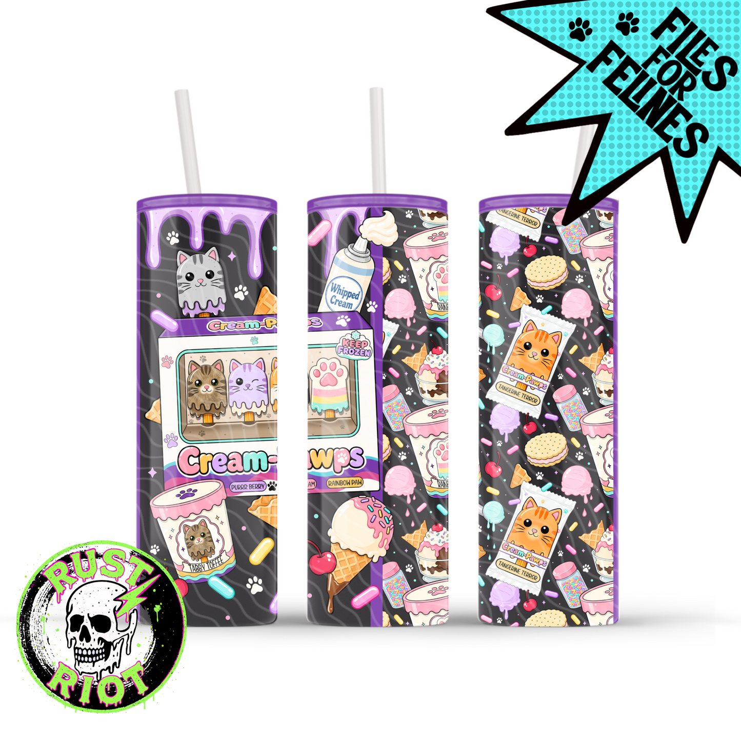 Cream Pawps | Kawaii Pop Art Collection | PNG Digital Download