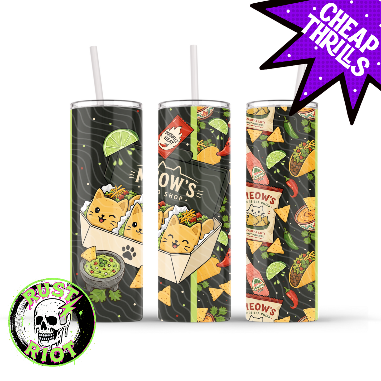 Meow’s Taco Shop | Cute Taco Cats | PNG Digital Download