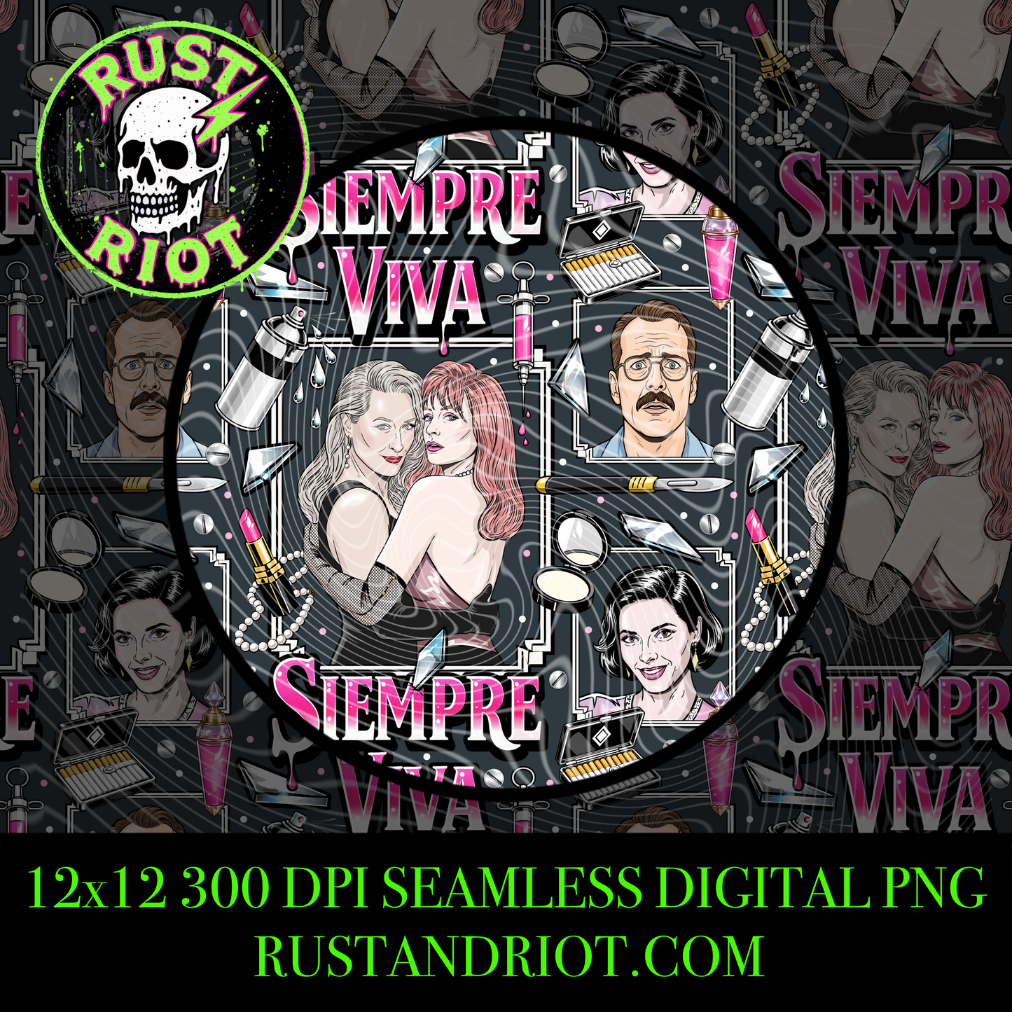 Siempre Viva Everything Bundle | Immortal Glam Horror Graphic Set | PNG Digital Download