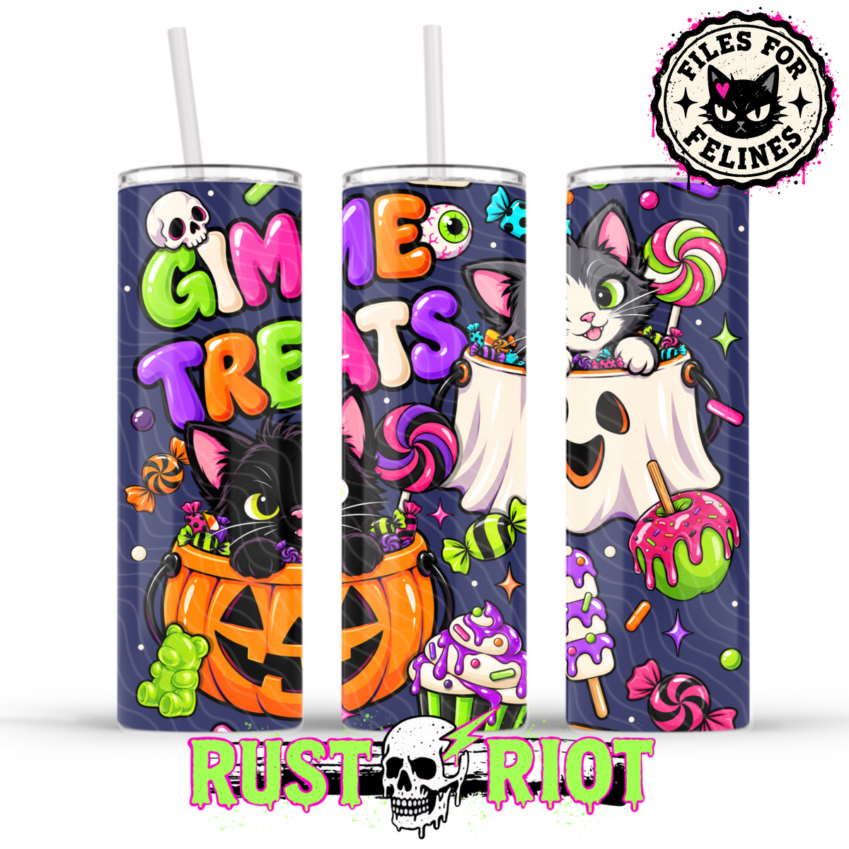 Treats & Toe Beans | Halloween Cat Collection | PNG Digital Download