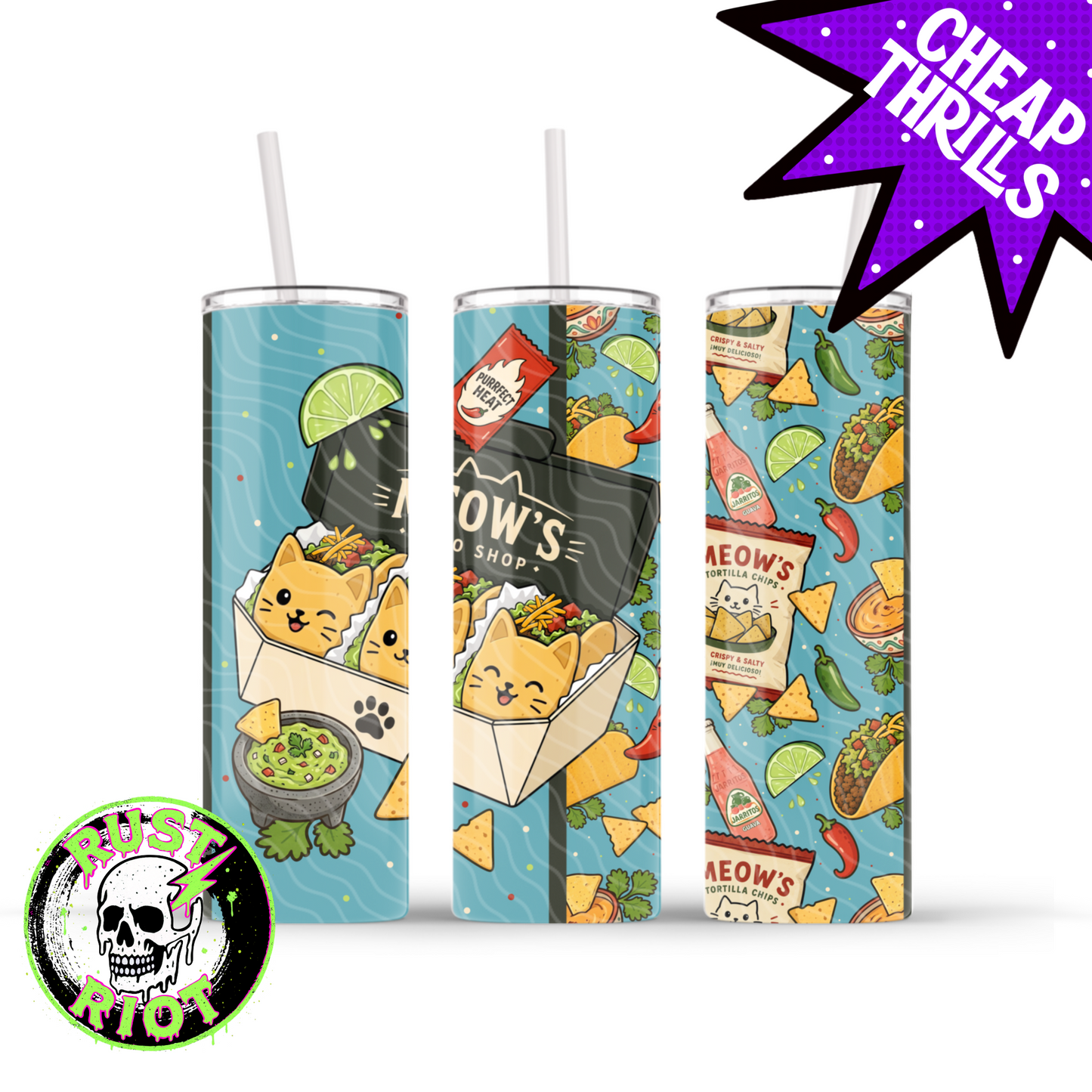Meow’s Taco Shop | Cute Taco Cats | PNG Digital Download