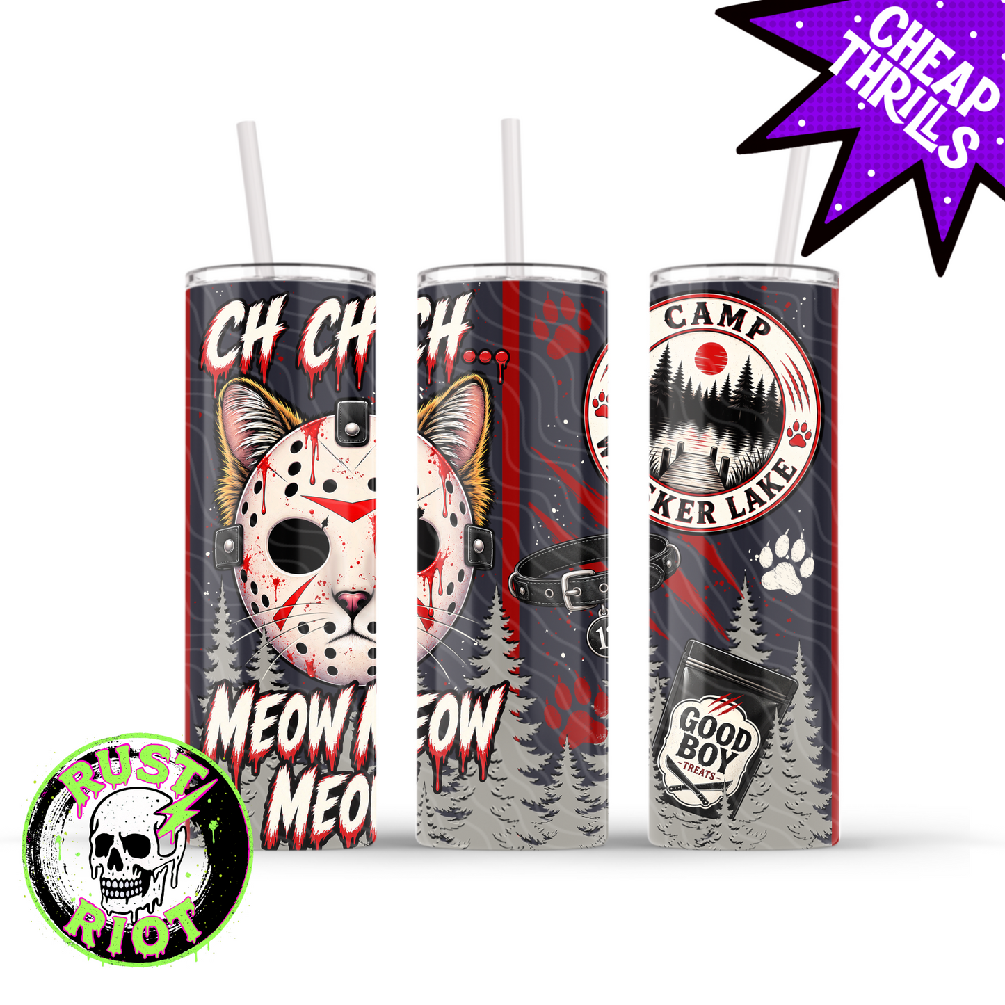 Camp Whisker Lake | Slasher Cat Collection | PNG Digital Download