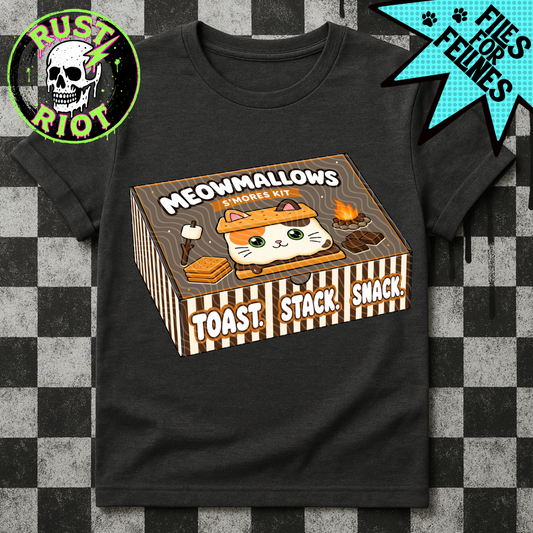 Meowmallow S’mores | Kitty Campfire Collection | PNG Digital Download