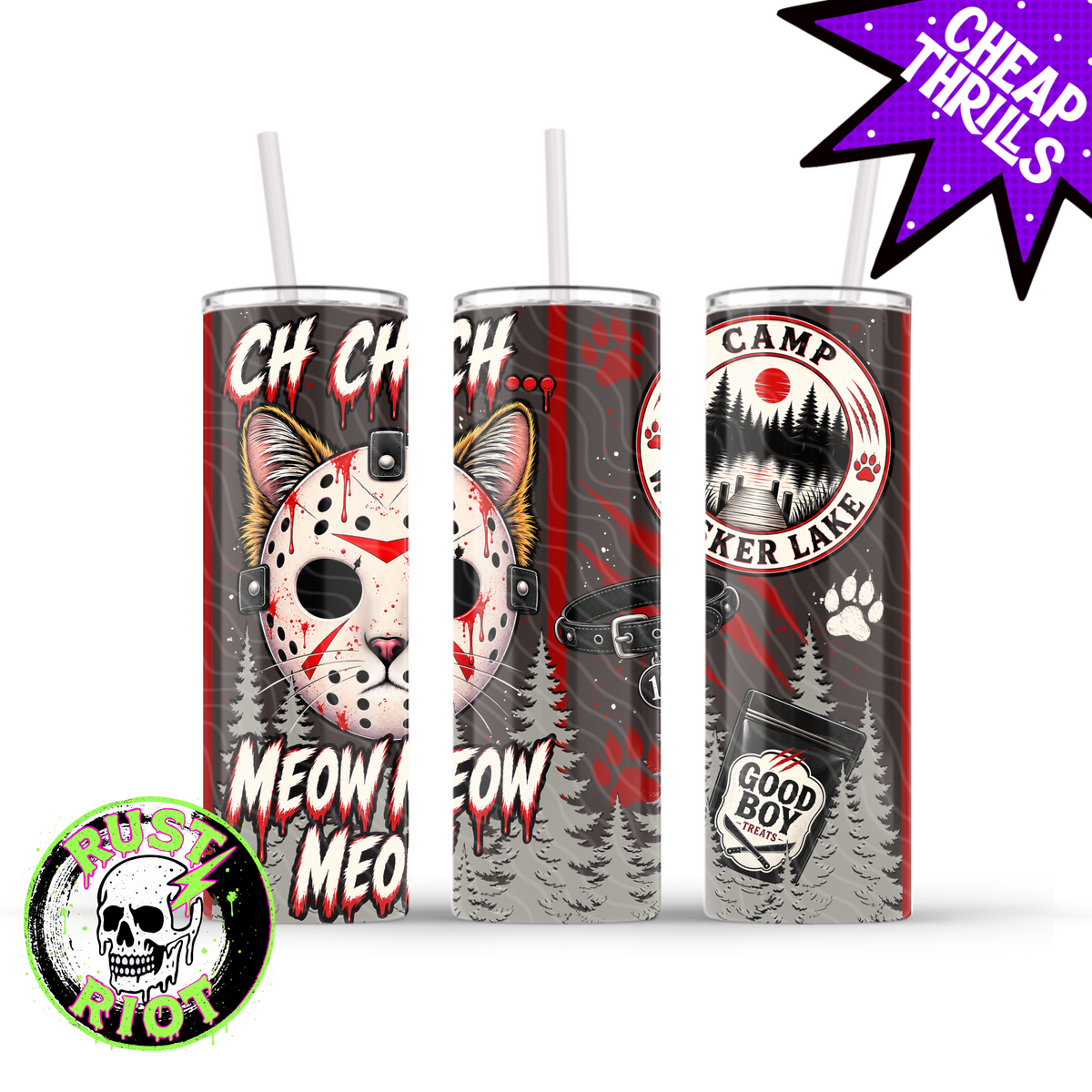 Camp Whisker Lake | Slasher Cat Collection | PNG Digital Download