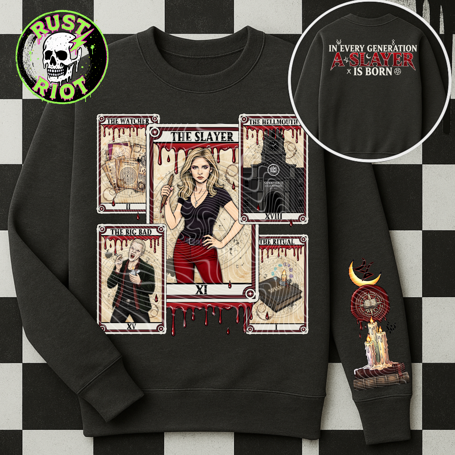 Slayer Arcana Everything Bundle | Gothic Tarot Graphic Set | PNG Digital Download