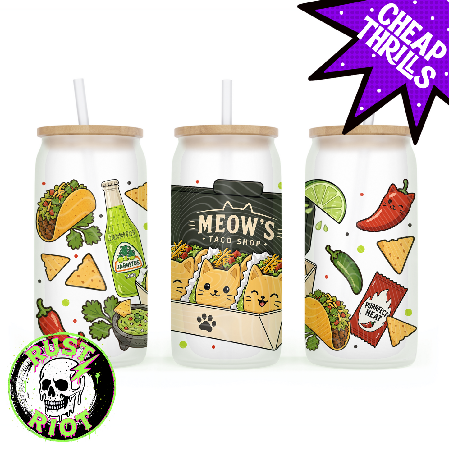 Meow’s Taco Shop | Cute Taco Cats | PNG Digital Download