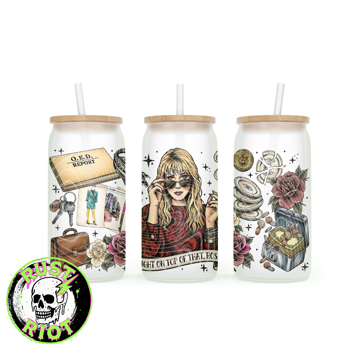 Petty Cash | Dark Comedy Cult Classic Design| 16oz Glass Can Wrap PNG Digital Download