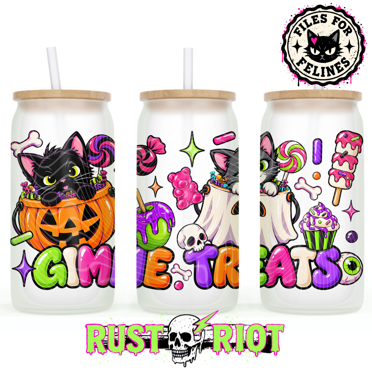 Treats & Toe Beans | Halloween Cat Collection | PNG Digital Download