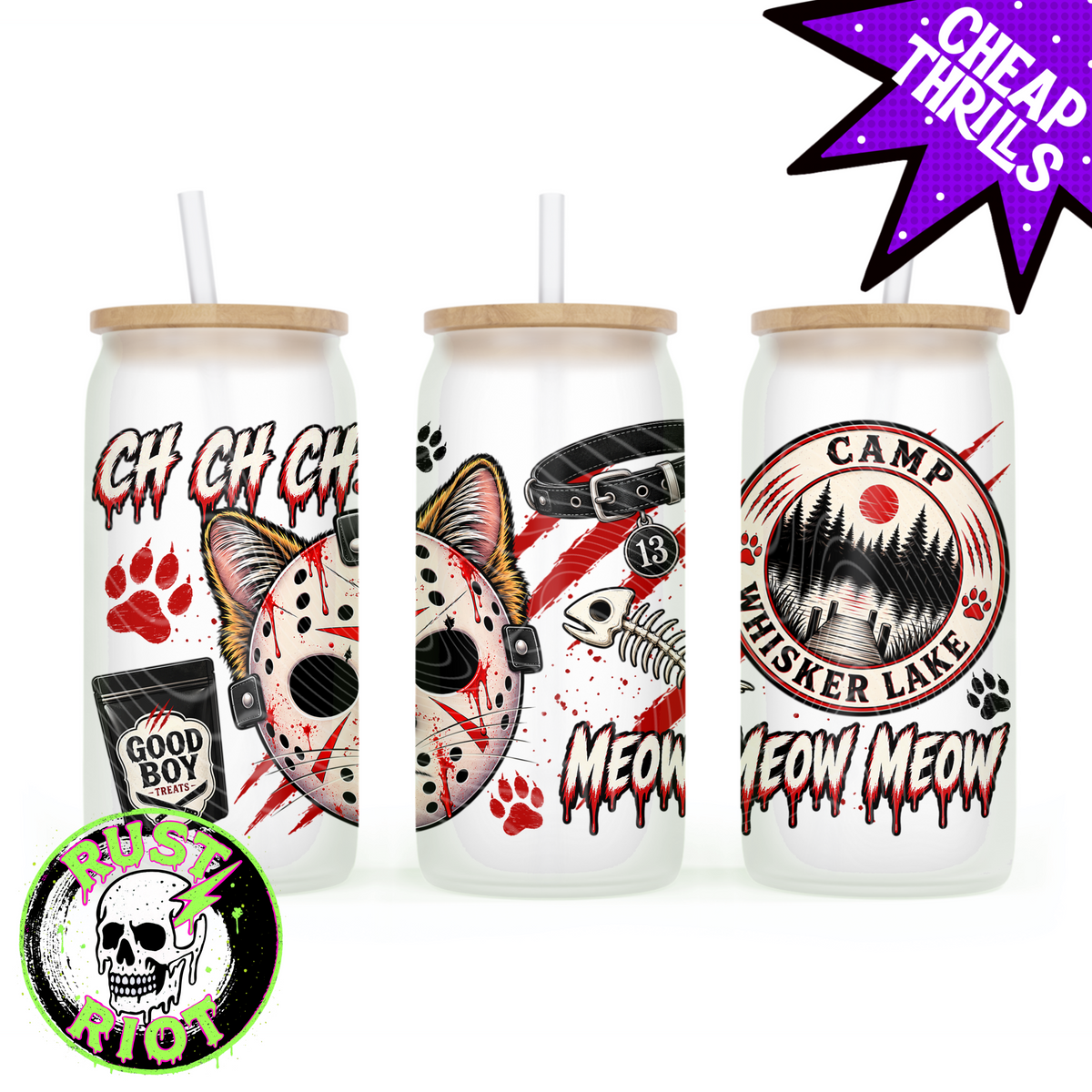 Camp Whisker Lake | Slasher Cat Collection | PNG Digital Download