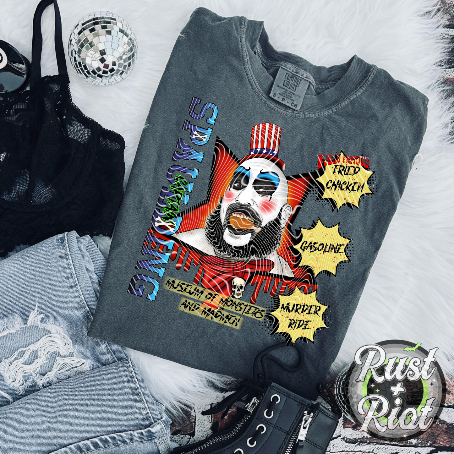 Midnight Spookshow Everything Bundle, Main PNGs, Seamless, Color Coordinates, 16oz Glass Can, 20oz Skinny Tumbler, 2000s Cult Classic Digital images for Fabric, Sublimation, DTF, DTG, UVDTF, and Sublimation Printing