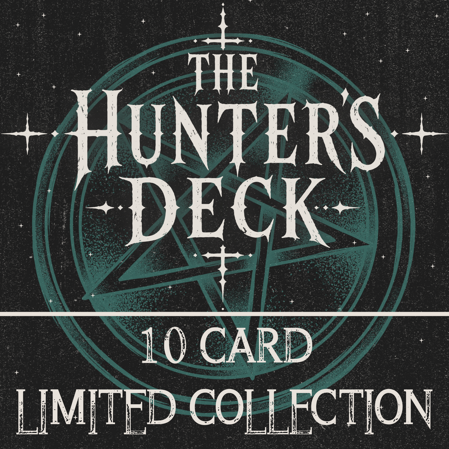 The Hunter’s Deck 10 Card Set + Seamless | Limited Bundle (10) | PNG Digital Download