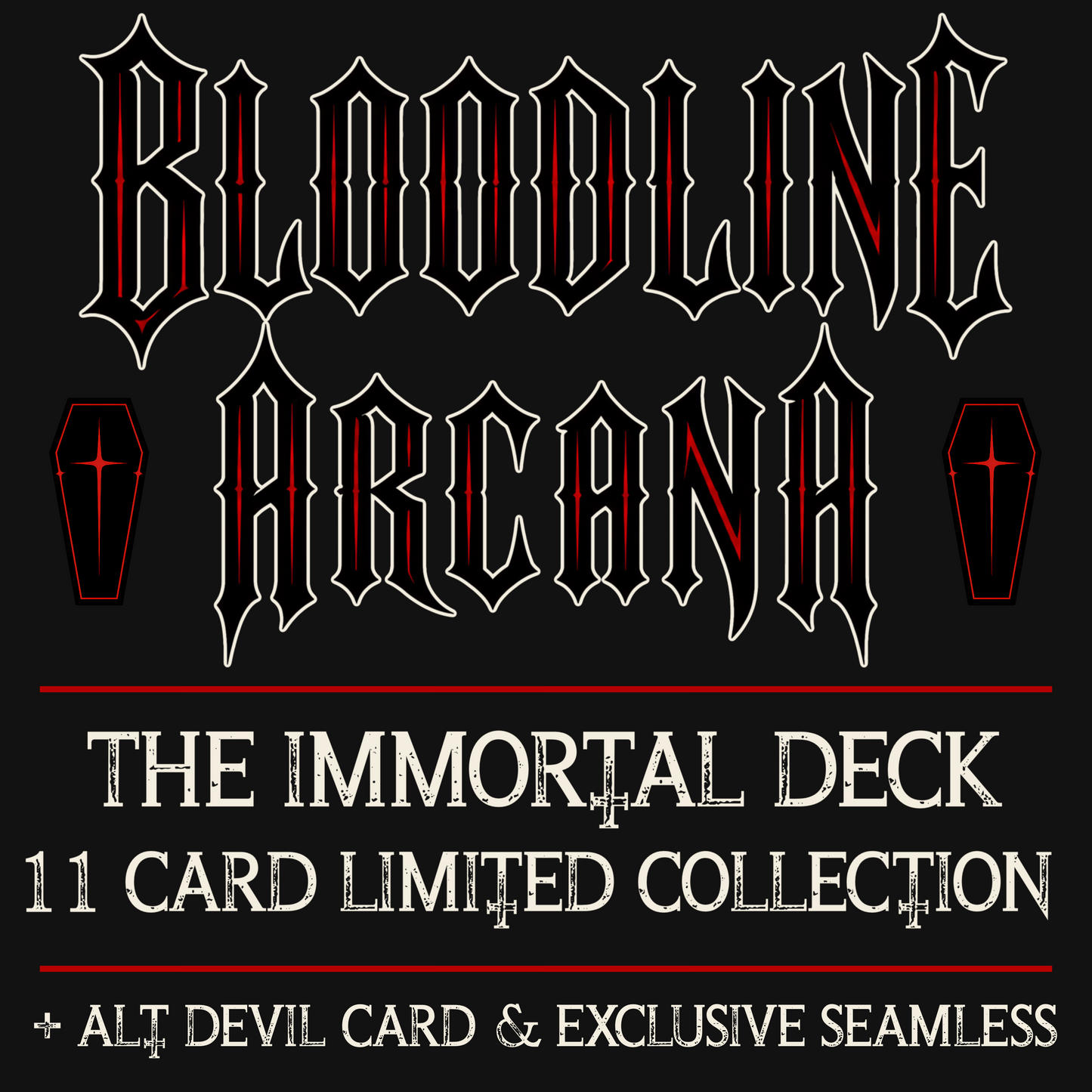 Bloodline Arcana The Immortal Cards + Seamless | Limited Bundle (10) | PNG Digital Download