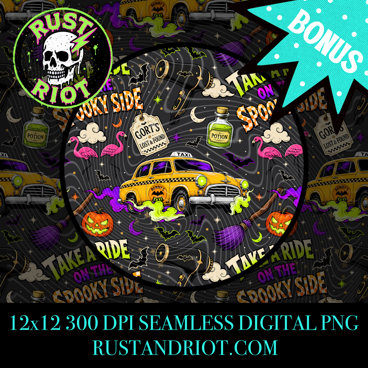 Midnight Fare Everything Bundle | Halloween Pop Art Collection | PNG Digital Download