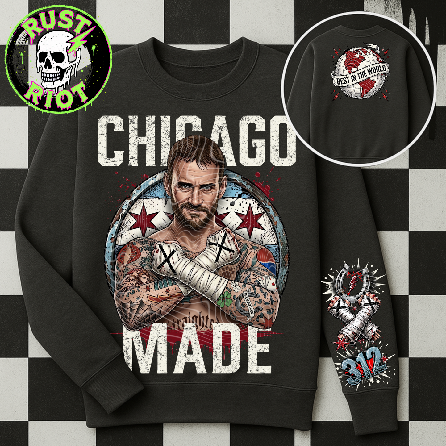Chicago Made Everything Bundle | Tattoo Comic Graphic Set | PNG Digital Download