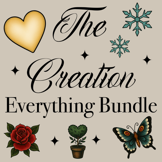 Serving Tea - The Creation Bundle PNG Set for Sublimation, DTF, Paper, Fabric and Crafts