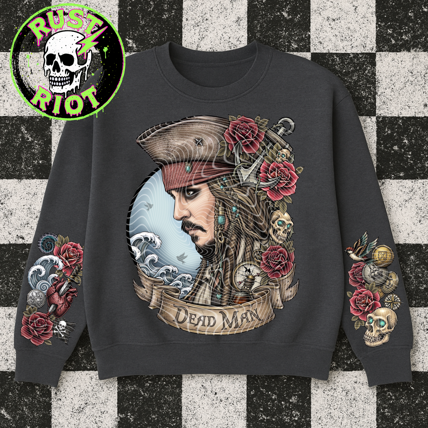 Dead Man’s Gold Everything Bundle | Tattoo Style Pirate Graphic Set | PNG Digital Download
